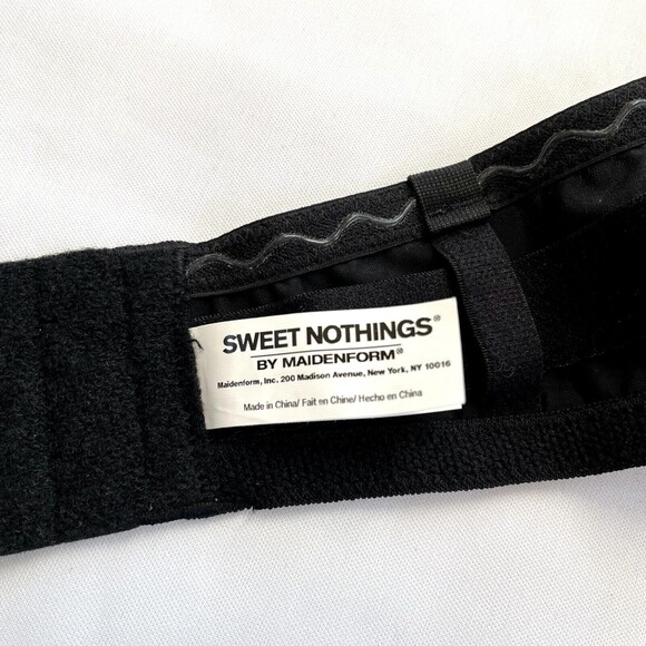 Maidenform Sweet Nothings Black Strapless Underwire Bra Size 38 D Hardly Worn - Picture 3 of 9